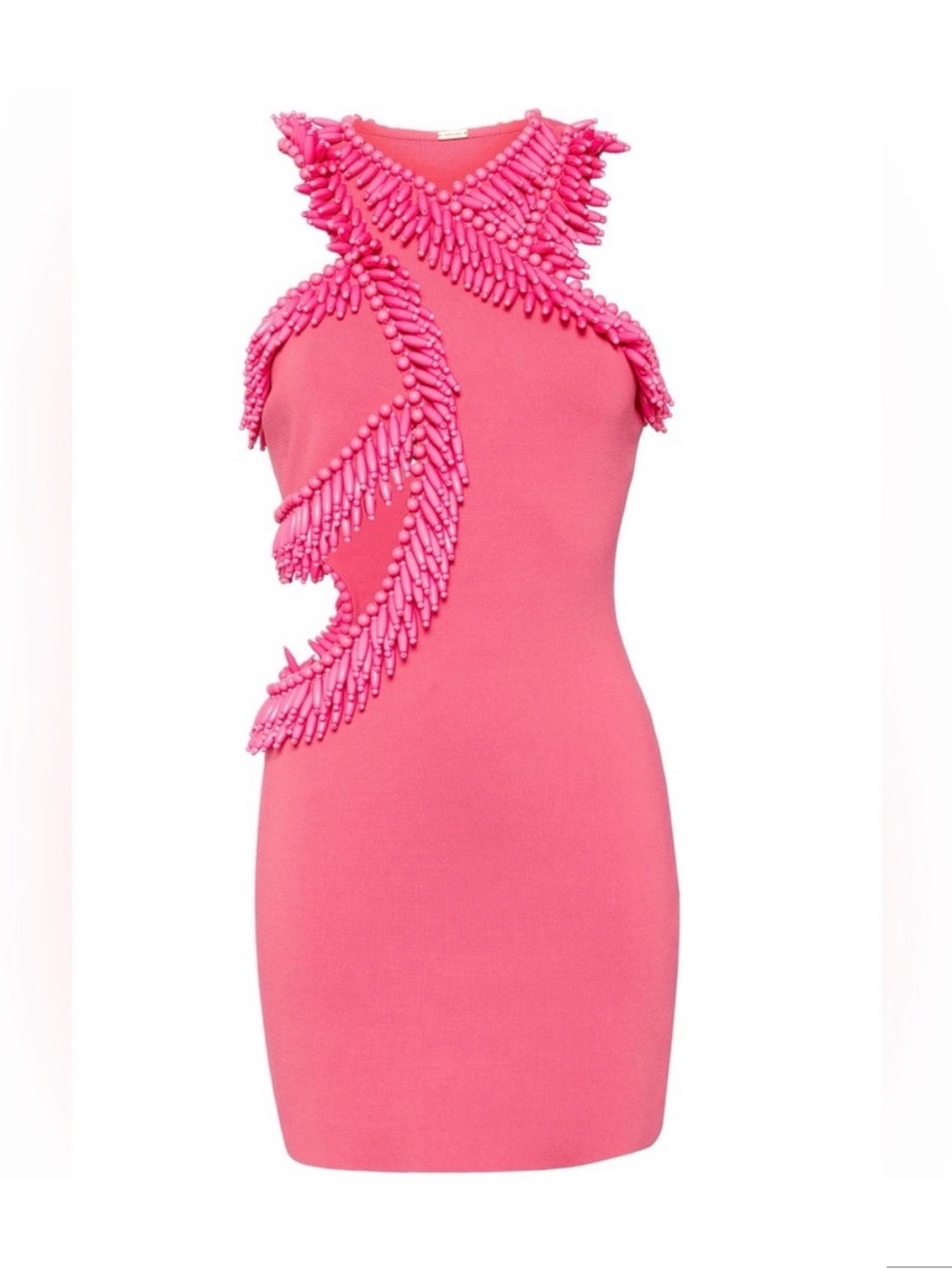 CULT GAIA
bead-embellished cut-out dress